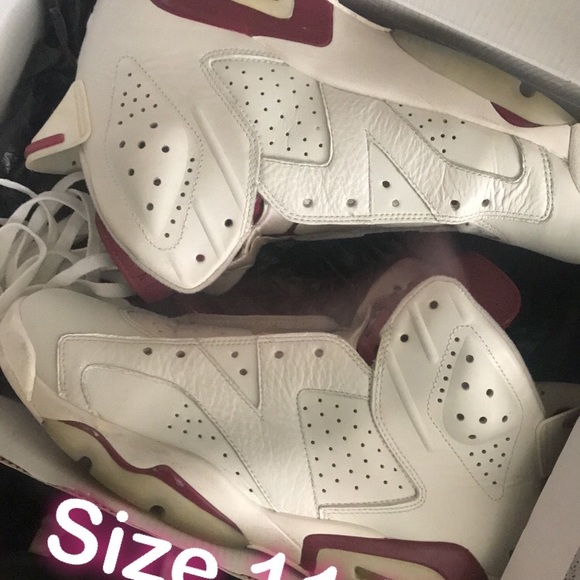 Sz 11 Air Jordan 6 Maroon - Picture 1 of 4